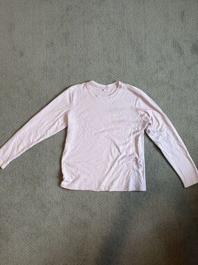 Uniqlo Light Pink Long Sleeve Tee